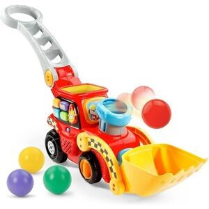 Vtech Pop-A-Balls Push & Pop Red Bulldozer Walking Toy